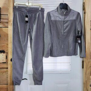 Galaxy womans NWT 2 piece polar fleece jacket and jogger sweatpants set  Size M